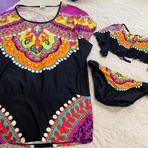 Trina Turk Bathing Suit and Cover Up